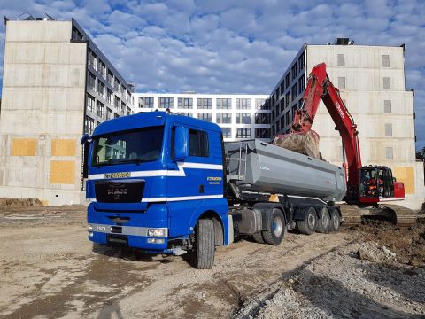 transport pour le chantier